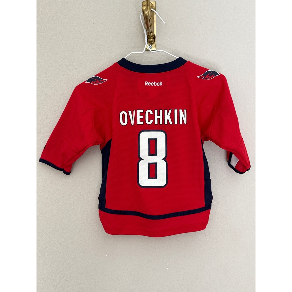 Reebok Washington Capitals Jersey Toddler 2-4T Red Ovechkin 8 NHL Hockey